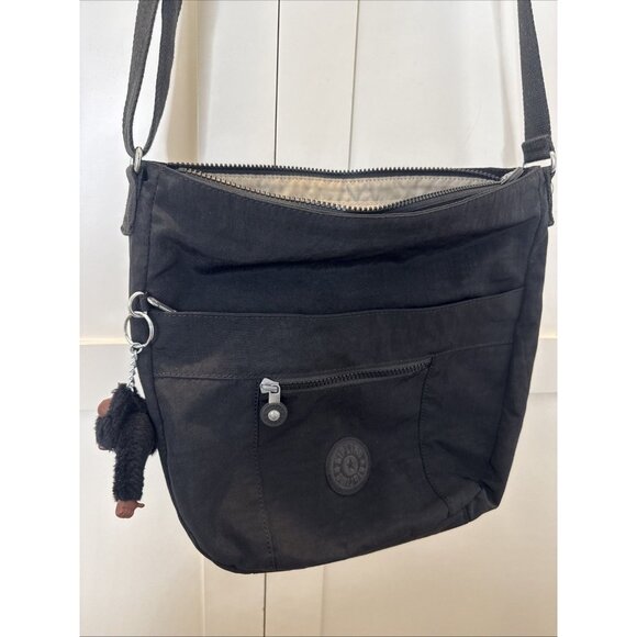 Kipling Black Nylon Bailey Rare Crossbody Bag - Picture 2 of 16